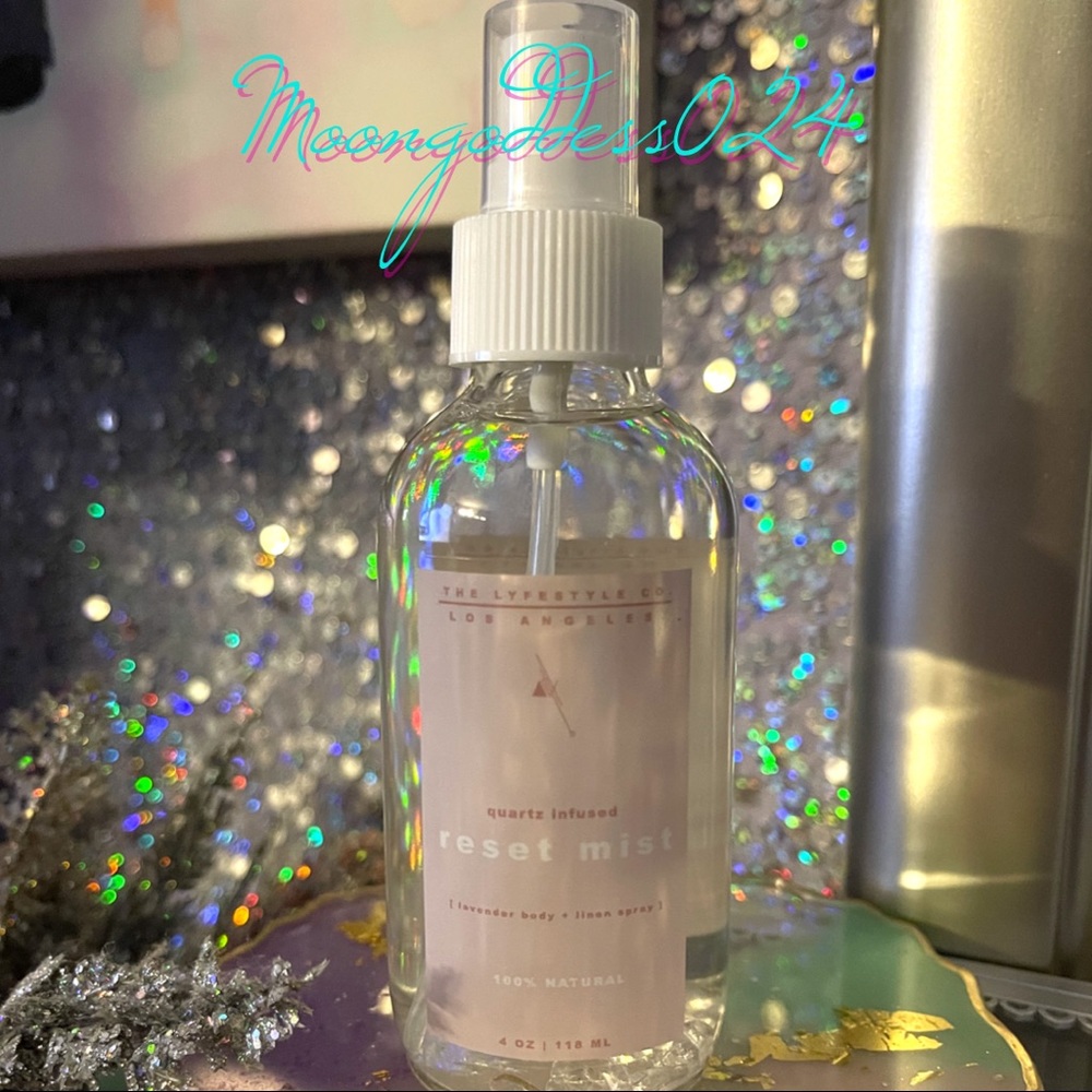 💜The Lyfestyle Co Los Angeles Quartz Reset Mist Lavender Body/Linen Spray 4oz💜